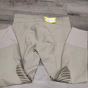 EuroSeat Breeches, Pull On *vgc, mnr stains, rubs, pills & undone stitching