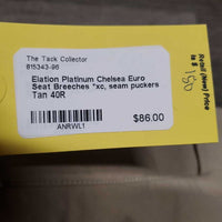 Euro Seat Breeches *xc, seam puckers
