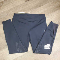 Full Sticky Riding Tight Breeches, Pull On, Zip Thigh Pocket *gc, hairy, pills, dirt?stains