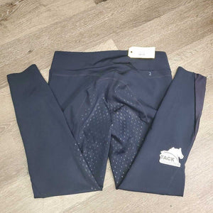 Full Sticky Riding Tight Breeches, Pull On, Zip Thigh Pocket *gc, hairy, pills, dirt?stains