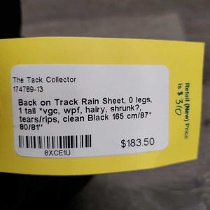 Rain Sheet, 0 legs, 1 tail *vgc, wpf, hairy, shrunk?, tears/rips, clean