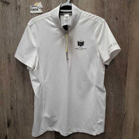 MENS? SS Hvy Polo Shirt, 1/3rd Zip Up *vgc, dingy?, older
