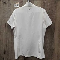 MENS? SS Hvy Polo Shirt, 1/3rd Zip Up *vgc, dingy?, older
