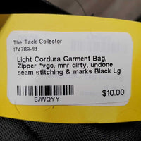 Light Cordura Garment Bag, Zipper *vgc, mnr dirty, undone seam stitching & marks
