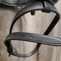 Rsd/Padded Monocrown Dressage Bridle, Crank, Flash *vgc, clean, mnr dents & film
