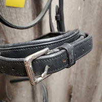 Rsd/Padded Monocrown Dressage Bridle, Crank, Flash *vgc, clean, mnr dents & film
