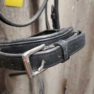 Rsd/Padded Monocrown Dressage Bridle, Crank, Flash *vgc, clean, mnr dents & film