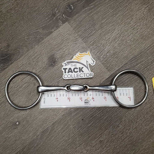 Med French Link Loose Ring, locking center lozenge *vgc, clean, scratches, rust spots