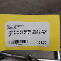 Thin Rotating Center Hunter D Ring *gc, dirty, scratches, stains
