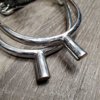 Pr Spurs, Braided Spur Straps *gc/fair, clean, v.rubbed, peeled, oxidized, stains Straps: xc, clean, mnr residue, snags & frayed edges
