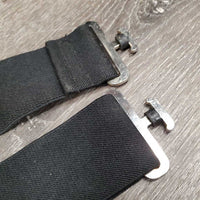 2x 10"-19" Adjustable Nylon Web Blanket Belly Straps *vgc, mnr stains & dirt