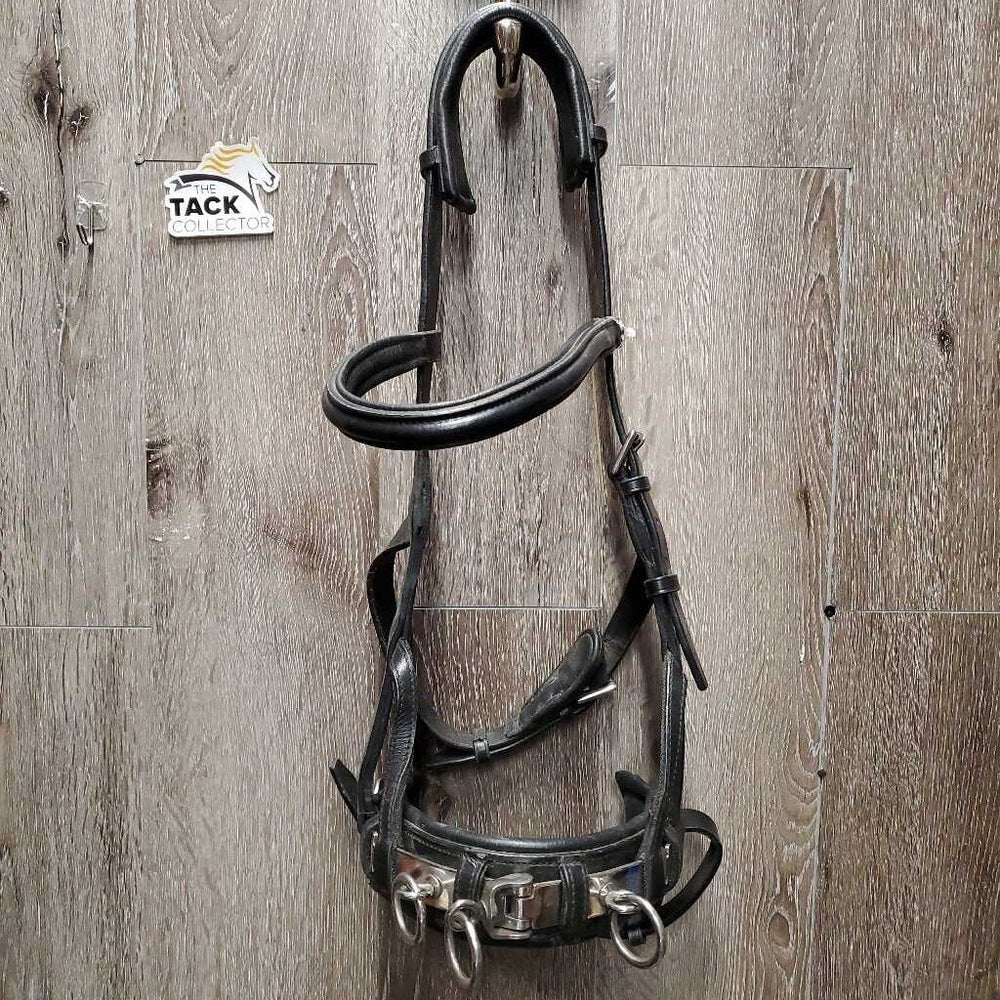 Padded Leather Lungeing Cavesson *vgc, clean, mnr scraped edges & dirt/residue