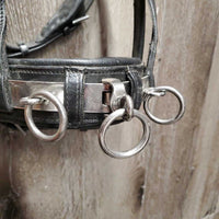Padded Leather Lungeing Cavesson *vgc, clean, mnr scraped edges & dirt/residue
