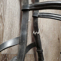 Padded Leather Lungeing Cavesson *vgc, clean, mnr scraped edges & dirt/residue