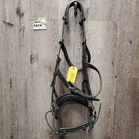 Padded Leather Lungeing Cavesson *vgc, clean, mnr scraped edges & dirt/residue
