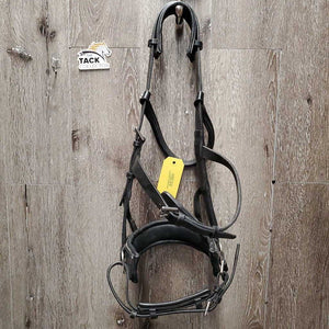 Padded Leather Lungeing Cavesson *vgc, clean, mnr scraped edges & dirt/residue