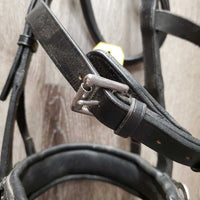 Padded Leather Lungeing Cavesson *vgc, clean, mnr scraped edges & dirt/residue
