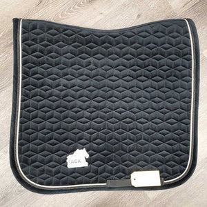 Velvet Dressage Saddle Pad 2x Piping *xc, mnr dirt, hair