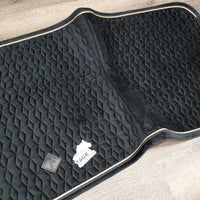 Velvet Dressage Saddle Pad 2x Piping *xc, mnr dirt, hair
