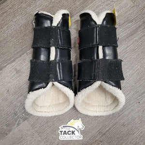 Closed Boots, Fleece, velcro *fair, clean, older, clumpy, stains, frayed edges, hairy velcro, unstitched, pilly, rips