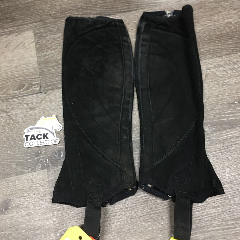 JUNIORS Synthetic Half Chaps *fair, peeling, clean, pilly edges