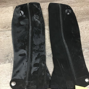 JUNIORS Synthetic Half Chaps *fair, peeling, clean, pilly edges