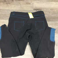 Full Seat Breeches *gc, pilly lining, faded, seam puckers, dusty, loose stitching, dirt
