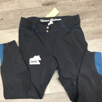 Full Seat Breeches *gc, undone stitching, seam puckers, v.rubbed & pilly seat
