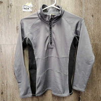 JUNIORS LS Technical Shirt, 1/3 Zip Up, Mesh Pits *xc