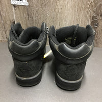 Short Leather Boots, laces, fringe *vgc, dusty, mnr faded & scrapes
