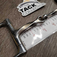 Slow Twist Small D Ring Snaffle Bit *gc, dirt, stains, scuffs
