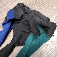 3 Piece Fleece Velcro Braid in Tail Bag, tie top *gc, mnr dirt, hair, pills
