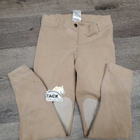 Hvy Cotton Breeches, Pull On *gc, knees: pills, rubs & stains, hairy, faded, older
