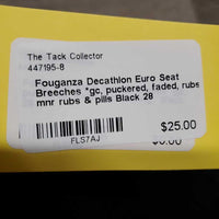 Euro Seat Breeches *gc, puckered, faded, rubs, mnr rubs & pills