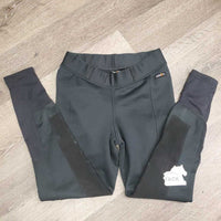 Winter Lined Breeches, Pull On *gc/fair, peeled knees, v.rubbed & pilly ankles & seams, older