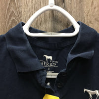 SS Polo Shirt, 1/4 Button Up *gc, v.faded, mnr hair