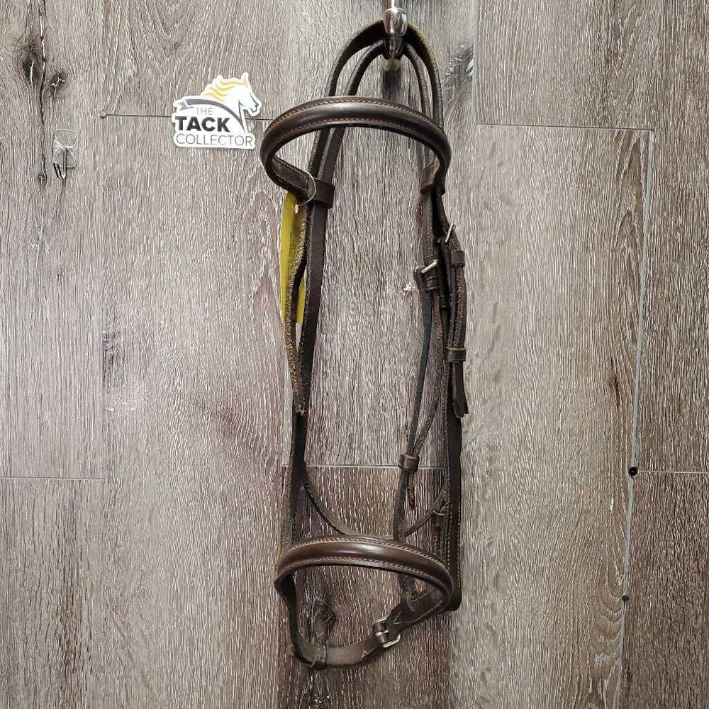 Rsd Bridle *gc/fair, MISSING Cheek, scraped edges, rubs, clean, stiff, dry