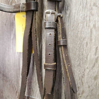 Rsd Bridle *gc/fair, MISSING Cheek, scraped edges, rubs, clean, stiff, dry
