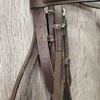 Rsd Bridle *gc/fair, MISSING Cheek, scraped edges, rubs, clean, stiff, dry
