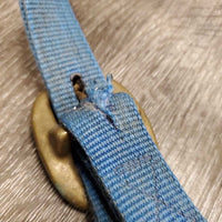 Thick Nylon Halter *fair/gc, faded, stiff, edges: frays & snags, older, dirty, stains, unwoven side
