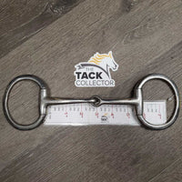 Thin Eggbutt Snaffle Bit *gc/fair, dirty, residue, stains, sloppy joints, scratches
