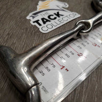 Thin Eggbutt Snaffle Bit *gc/fair, dirty, residue, stains, sloppy joints, scratches
