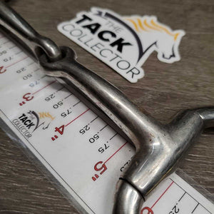Thin Eggbutt Snaffle Bit *gc/fair, dirty, residue, stains, sloppy joints, scratches