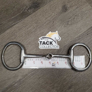 Thin Eggbutt Snaffle Bit *gc/fair, dirty, residue, stains, sloppy joints, scratches