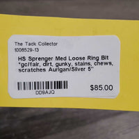 Med Loose Ring Bit *gc/fair, dirt, gunky, stains, chews, scratches
