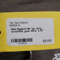 Med Eggbutt Bit *gc, dirty, scratches, gunk
