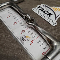 Slow Twist Small D Ring Snaffle Bit *gc, clean, dull, scuffs, scratches, chews
