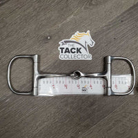 Slow Twist Small D Ring Snaffle Bit *gc, clean, dull, scuffs, scratches, chews