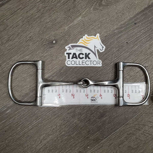 Slow Twist Small D Ring Snaffle Bit *gc, clean, dull, scuffs, scratches, chews