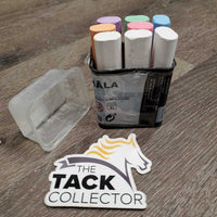 8 pieces Ikea Chalk, box, lid *like new, dusty, missing 1 Chalk
